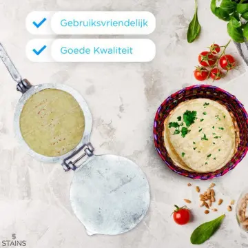 STAINS Tortilla pers kwaliteitsvol